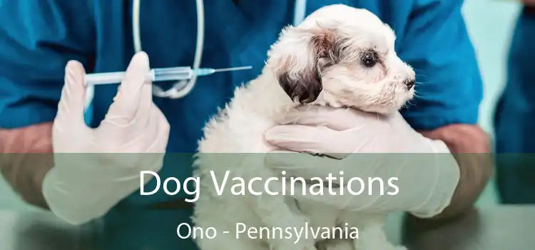 Dog Vaccinations Ono - Pennsylvania