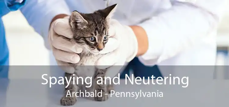 Spaying and Neutering Archbald - Pennsylvania